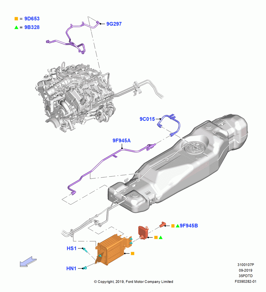 07P - Fuel Vapour System, 3.5L V6 GTDI; 26/SEP/2016
