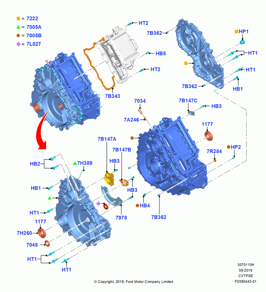 10H - Transmission External Components, Auto -H4F45 W/O ODC FHEV/PHEV; 19/AUG/2019