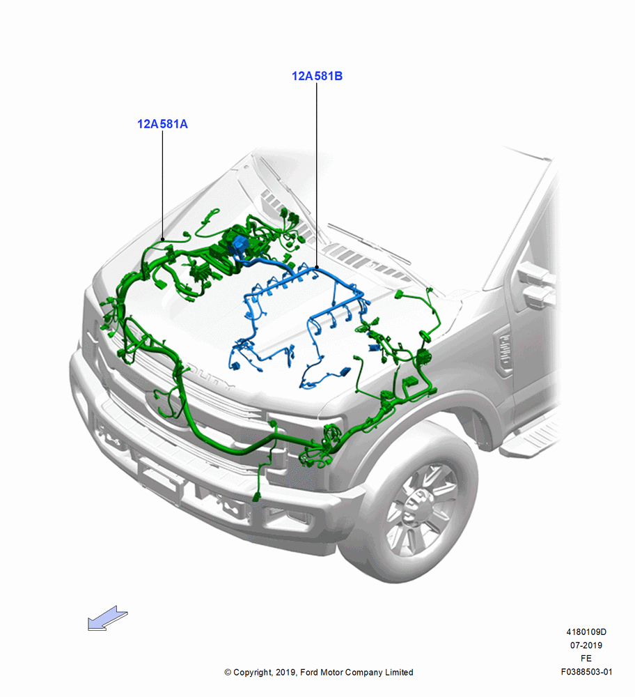 09D - Wiring - Engine And Transmission, 7.3L 2V DEVCT NA PFI V8 Gas; 04/NOV/2019