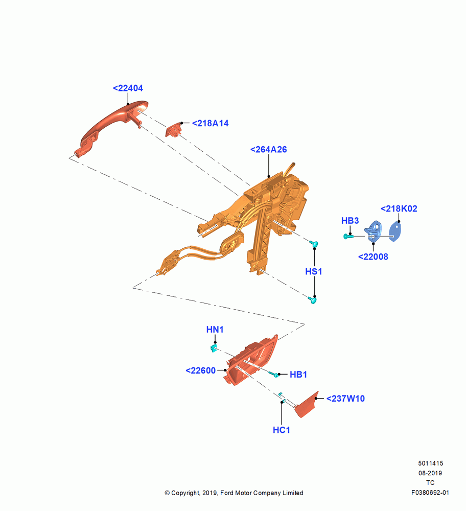 15 - Rear Door Lock Controls; 19/AUG/2019