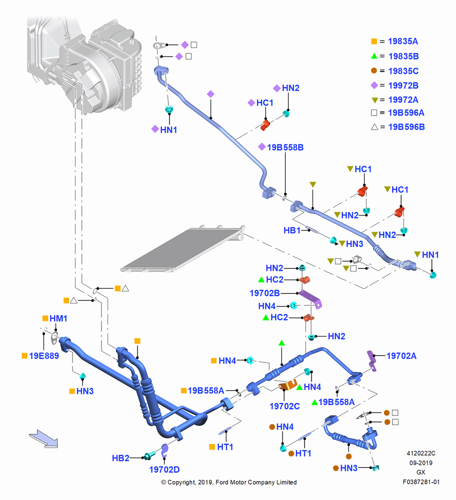 22C - Air Conditioning System, FRONT; 01/OCT/2018