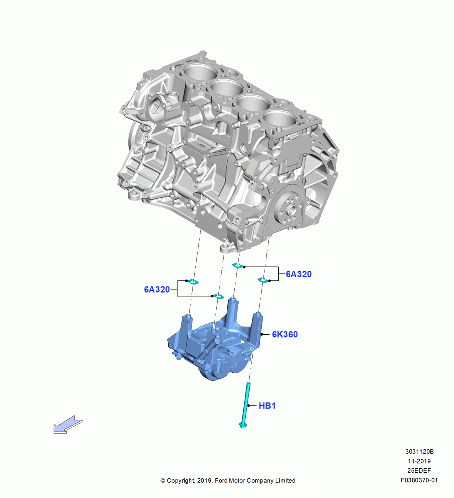 20B - Balance Shafts and Drive, 2.5L DURA D4 IVCT ATK HEV/PHEV; 19/AUG/2019