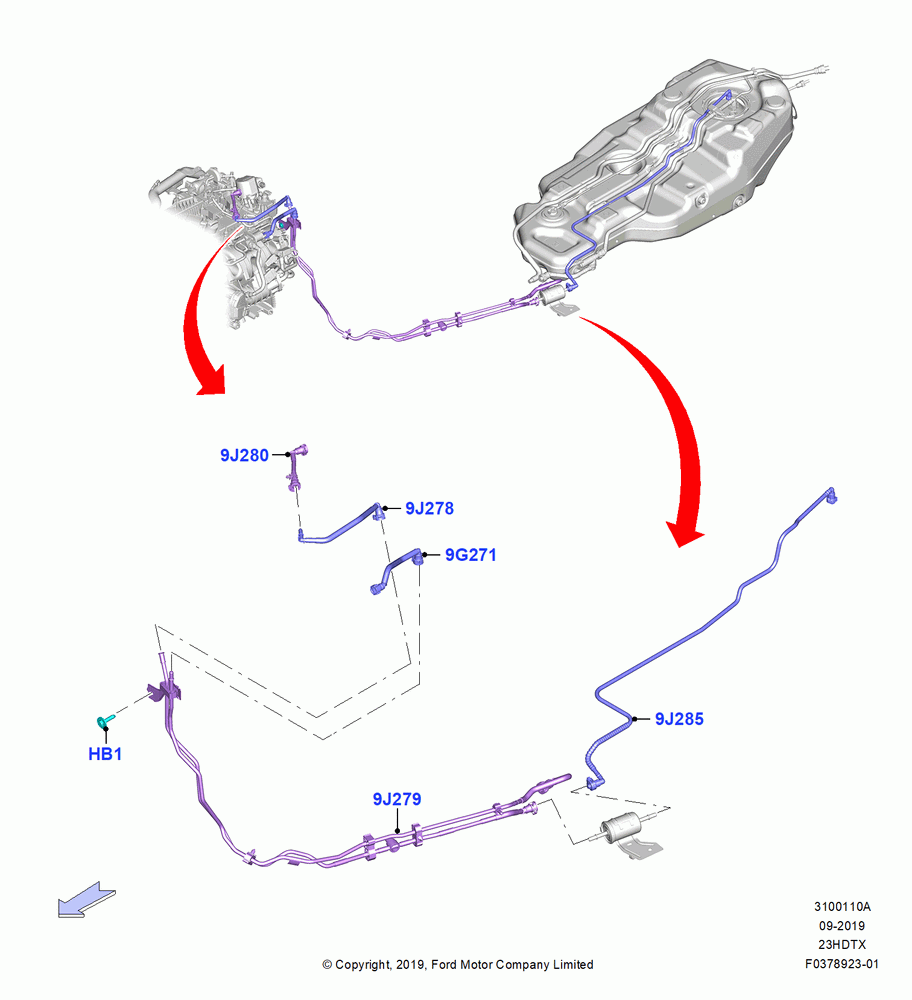 10A - Fuel Lines, 2.3L EcoBoost; 06/MAY/2019