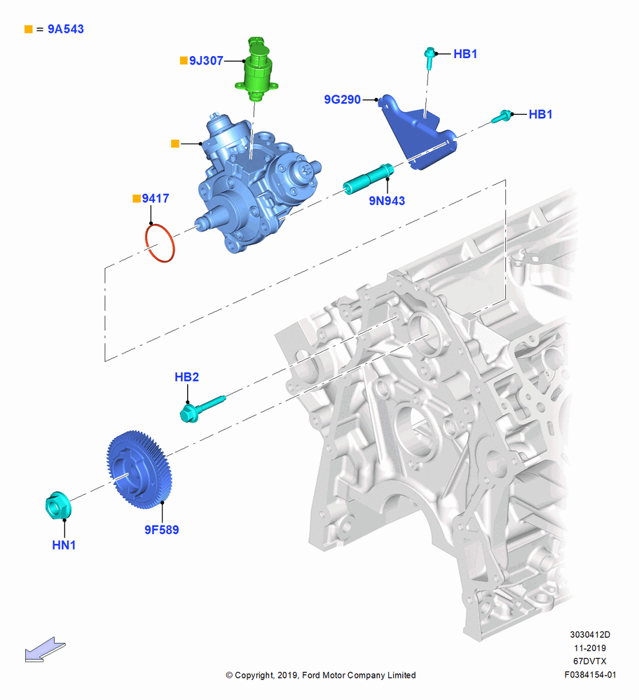 12D - Fuel Injection Pump - Diesel, 6.7L 4V V8 T/C Diesel; 04/NOV/2019