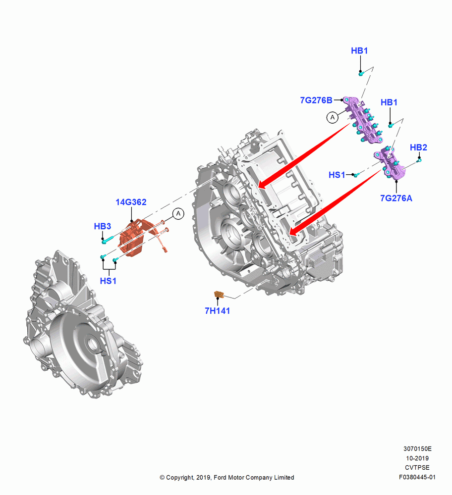 50E - Valve Body And Main Control, Auto -H4F45 W/O ODC FHEV/PHEV; 19/AUG/2019