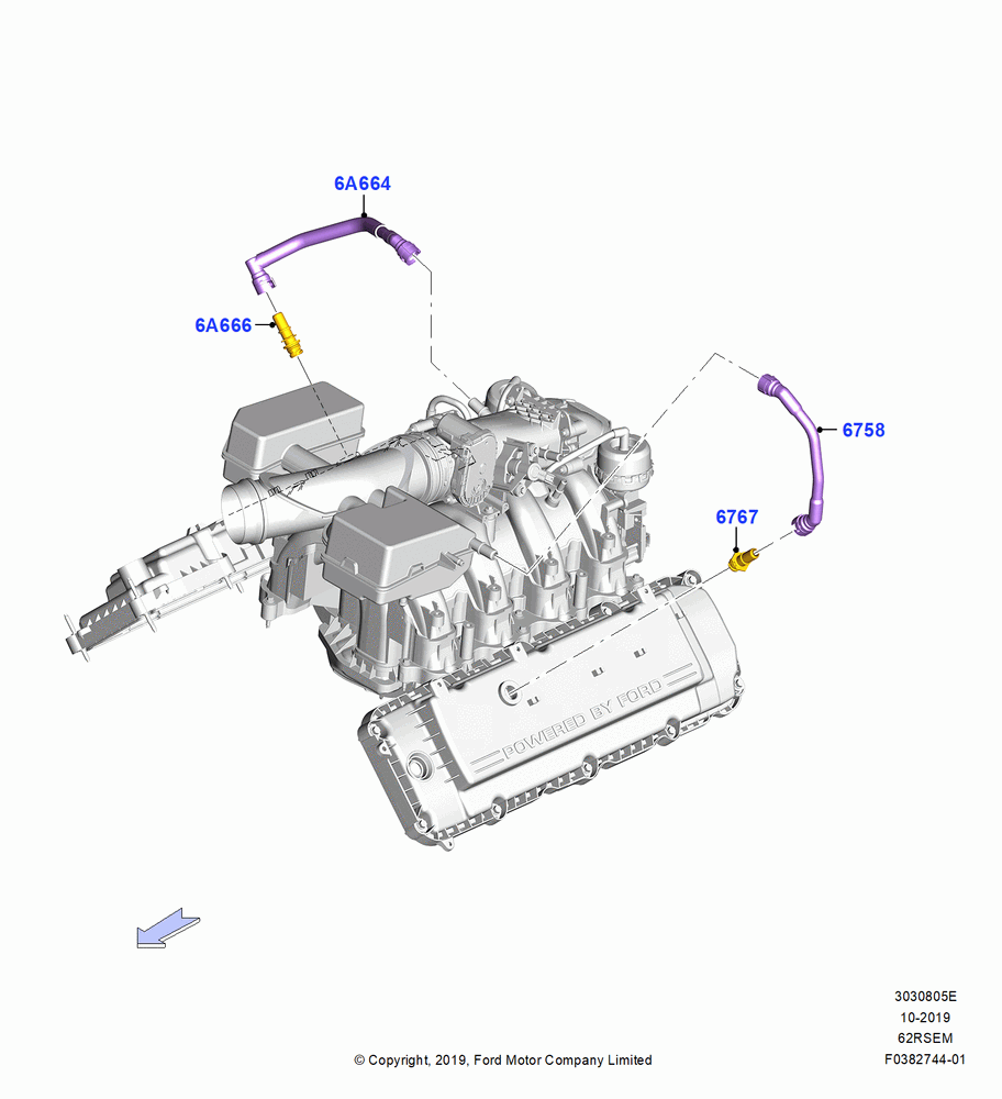 05E - Emission Control - Crankcase, 6.2L 16V OHC NA V8 Gas; 04/NOV/2019