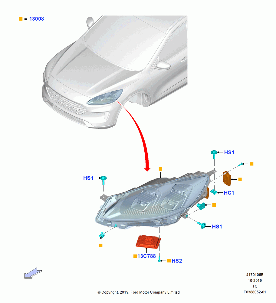 Headlamps and Front Flasher Lamps, With Level 3 Headlamps