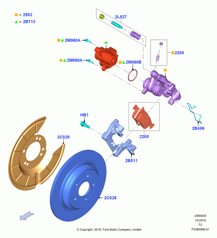05 - Rear Brake Discs and Calipers; 19/AUG/2019
