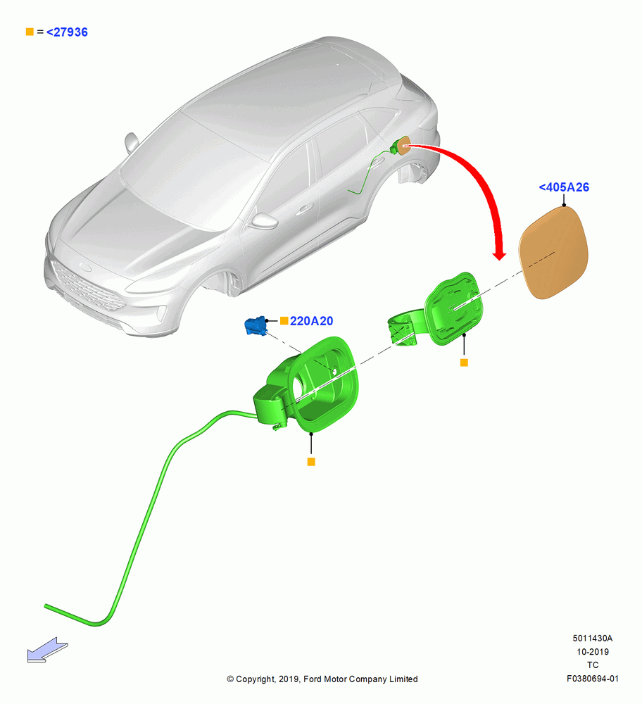 30A - Fuel Tank Filler Door and Controls; 19/AUG/2019