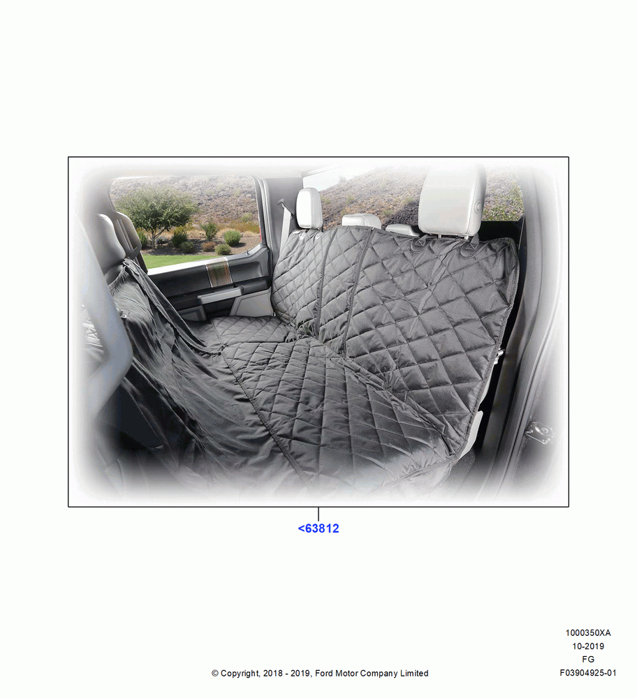 50XA - Accessory Front & Rear Seat Covers, Rear Seat Pet Cover - Hammock Design; 26/NOV/2018