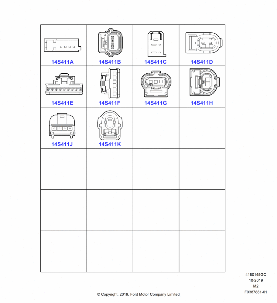 45GC - Pigtail Wiring Kits, Miscellaneous, Page C; 09/APR/2012-13/AUG/2019