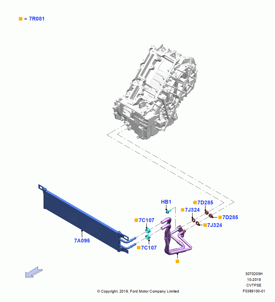 05H - Transmission Cooling Systems, Gas/Electric Hybrid, Auto -H4F45 W/O ODC FHEV/PHEV; 19/AUG/2019