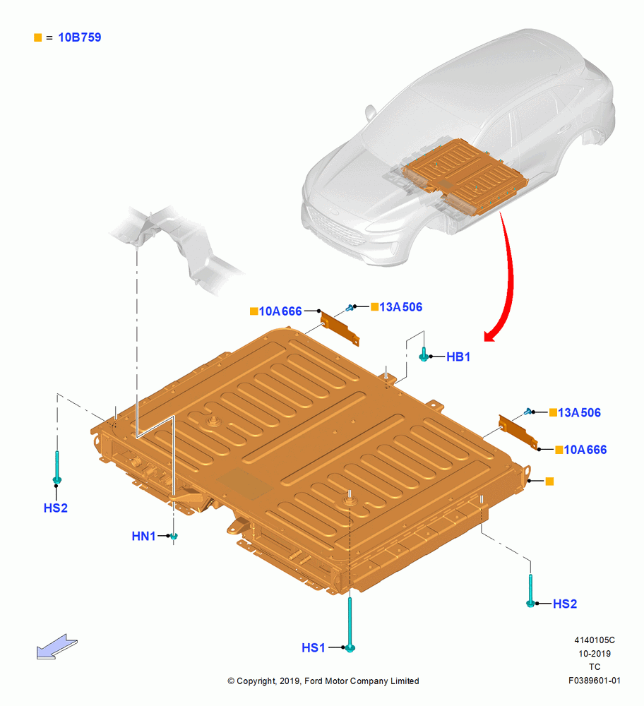 05C - Battery and Mountings, Plug-In Gas/Electric Hybrid; 19/AUG/2019