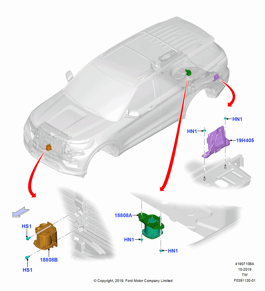 10BA - Active Safety Sensors & Modules, With Audible Vehicle Alert System; 06/MAY/2019