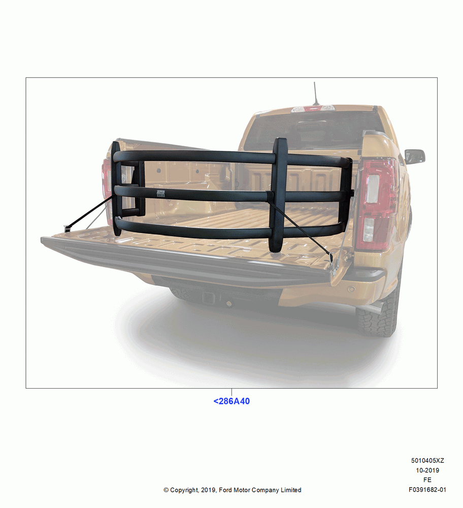 05XZ - Pick Up Box/Tailgate and Tonneau, Accessory, AMP Bed Extender; 11/JUL/2016