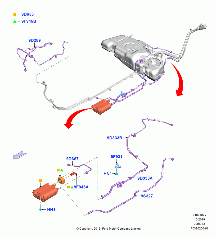 07V - Fuel Vapour System, 2.0L EcoBoost (240PS); 19/AUG/2019
