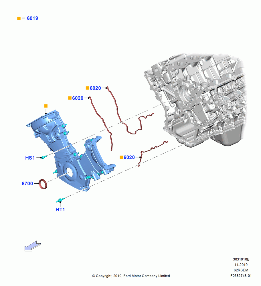 Timing Gear Covers, 6.2L 16V OHC NA V8 Gas