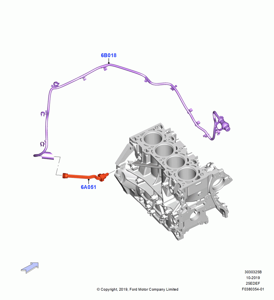 25B - Engine Heater, 2.5L DURA D4 IVCT ATK HEV/PHEV; 19/AUG/2019