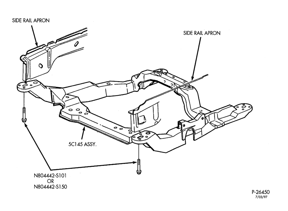 50 - FRAME-FRAME (FRONT SUBFRAME BODY ASSY.)