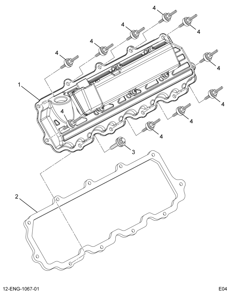 ......COVER ASM VALVE LEFT W/GASKET (Intl. 1843800C95)
