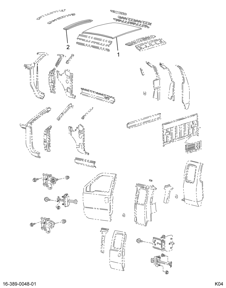 ....PANEL ROOF CAB OUTER (YC3Z-3650202-AA)