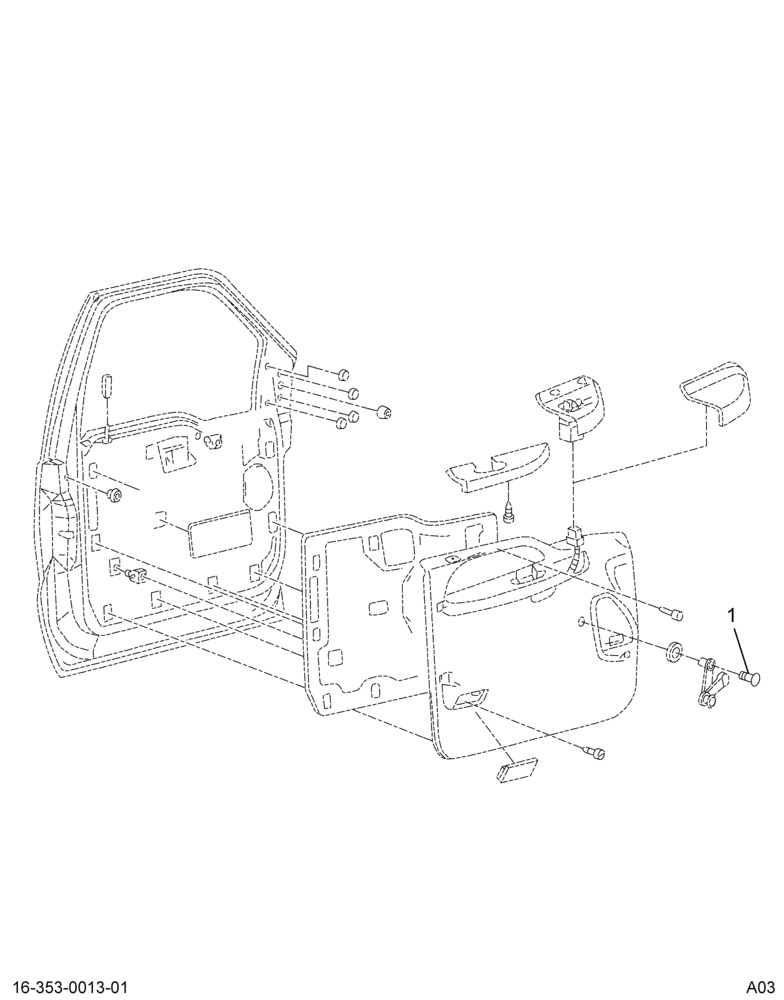 ..HANDLE WINDOW REGULATOR (F37Z-1023342-A)