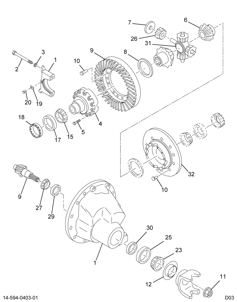 ....DIFFERENTIAL-RR PB 3.73 14ADN (4C4Z-4200-P)