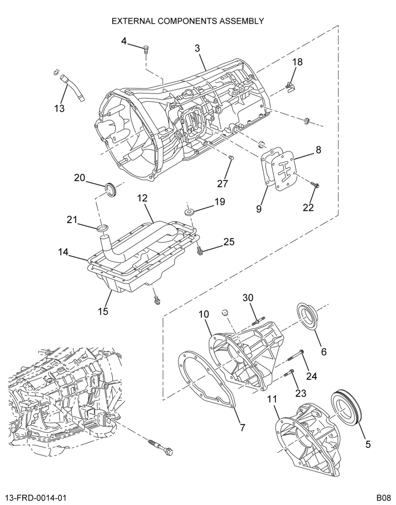 ....TRANSMISSION AUTO 13ADL FORD (6E7Z-7003-AA) 1/14