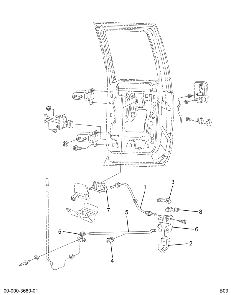 ..CONTROL REMOTE DOOR LOCK LATCH (XC3Z-26264A00-AA)