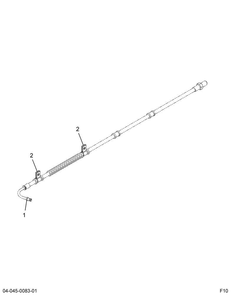 ..HOSE HYD BK  FRONT DROP (DC4Z-2078-A)