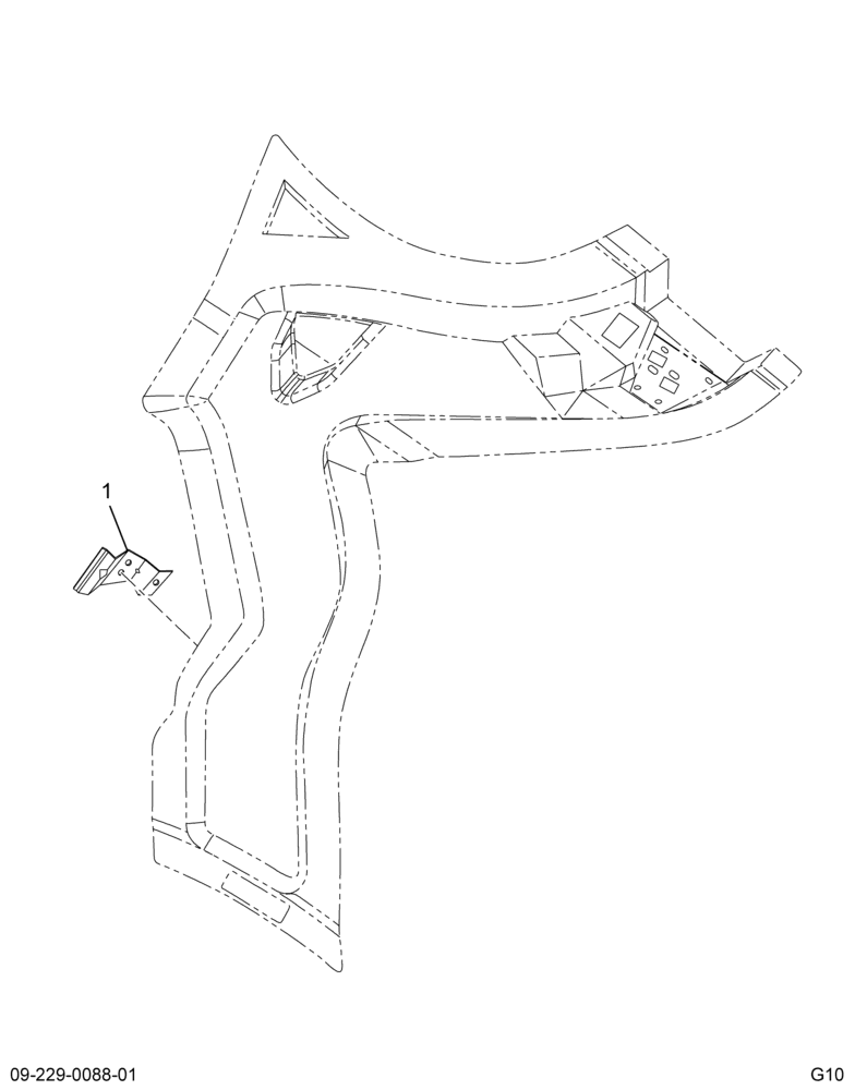 ..SUPPORT HOOD STABILIZER ASSY H (XC3Z-16C844-AA)