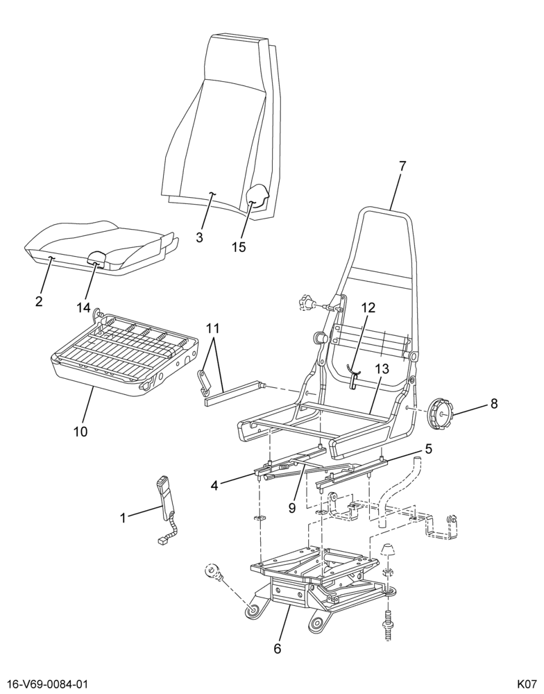 ....SEAT DRS 30% RECLINE G-GRAIN (4C4Z-6560013-CA)