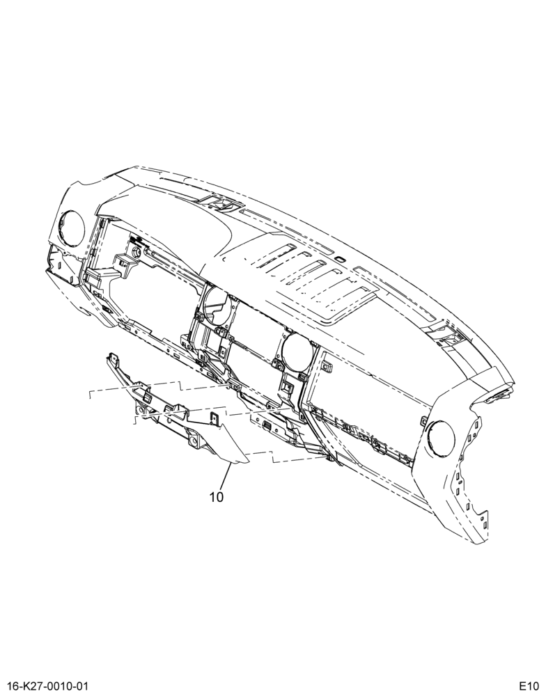 INSTRUMENT PANEL; BEZEL ASM (ABR #27)