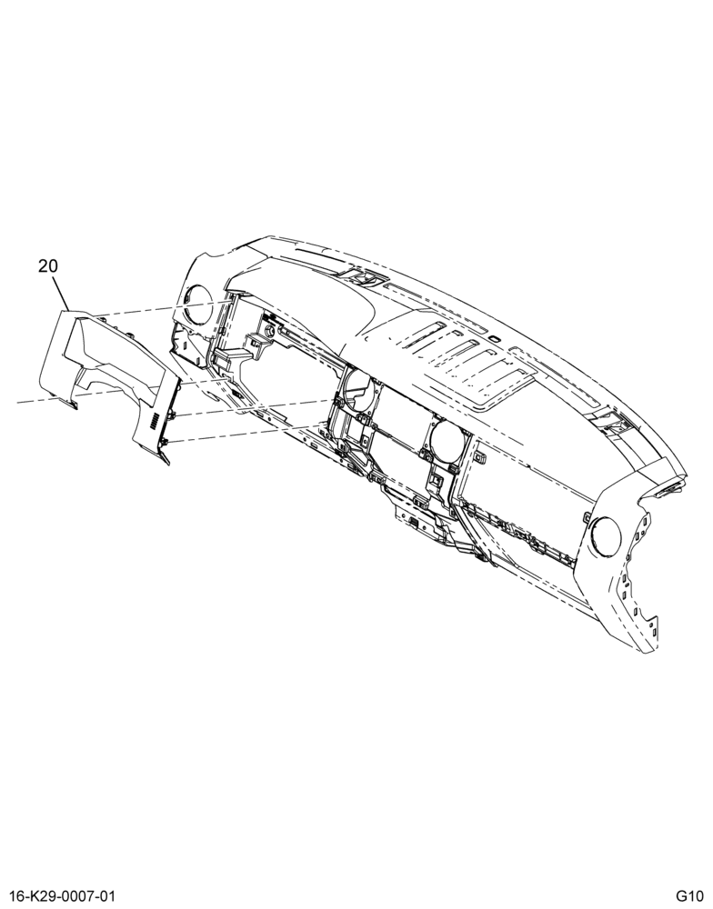 INSTRUMENT PANEL; CLUSTER FINISH PANEL,(ABR#29)