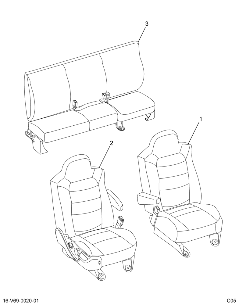 ..KIT SEATS LTHR CAPT DRVR  PASS (Eng. 4C4O-7060034-FA)