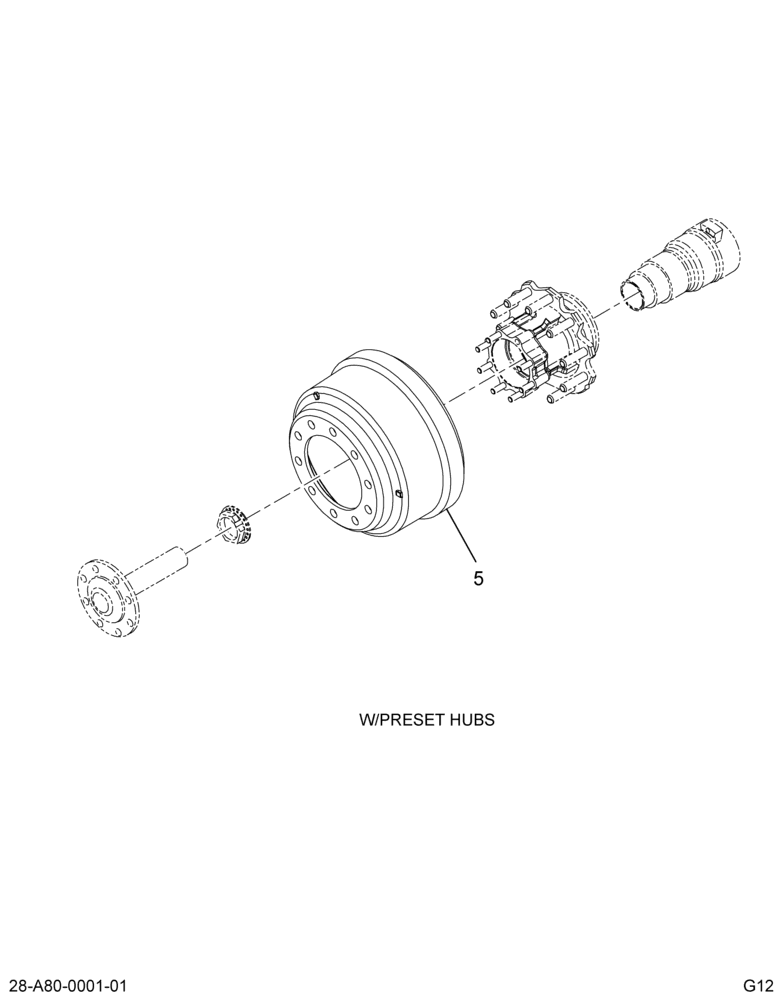 BRAKE DRUM, REAR; CAST