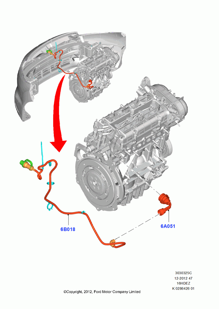 25C - Engine Heater, 1.6L TIVCT PFI Sigma; 29/APR/2013-01/AUG/2019