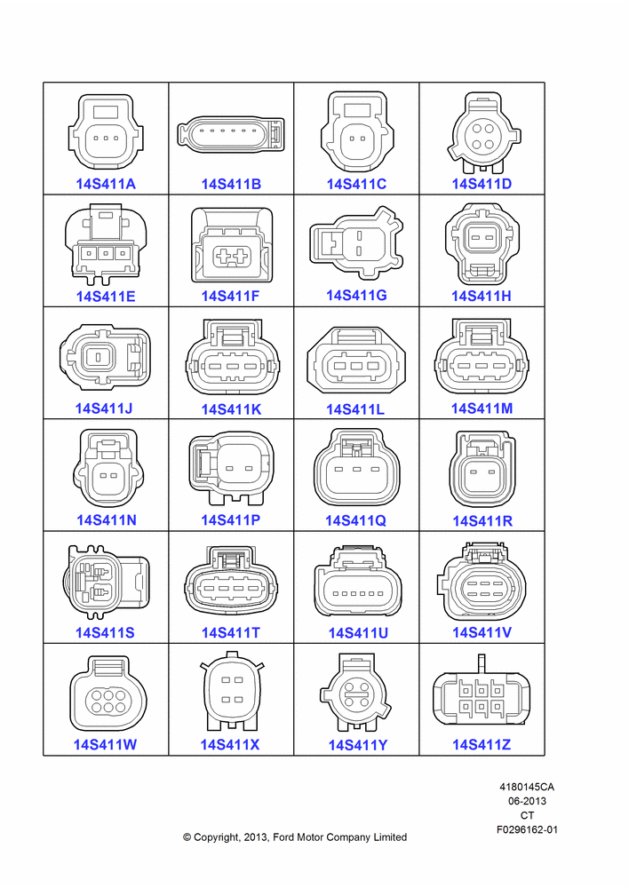 45CA - Pigtail Wiring Kits, Page A, Sensors; 29/APR/2013-01/AUG/2019