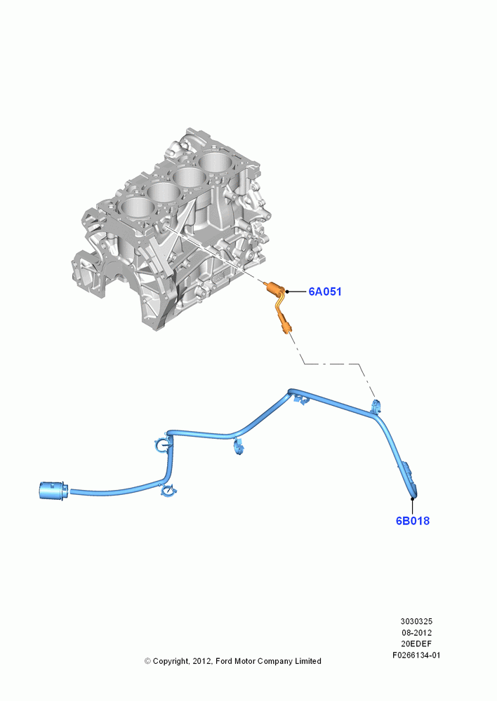 25B - Engine Heater, 2.0L Duratec Hybrid (130kW); 13/AUG/2012-04/APR/2016