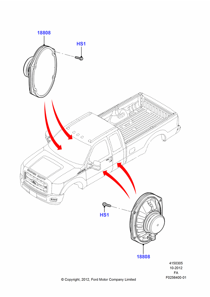 05E - Speakers, With AM/FM CD Player; 22/OCT/2012-05/JUL/2016