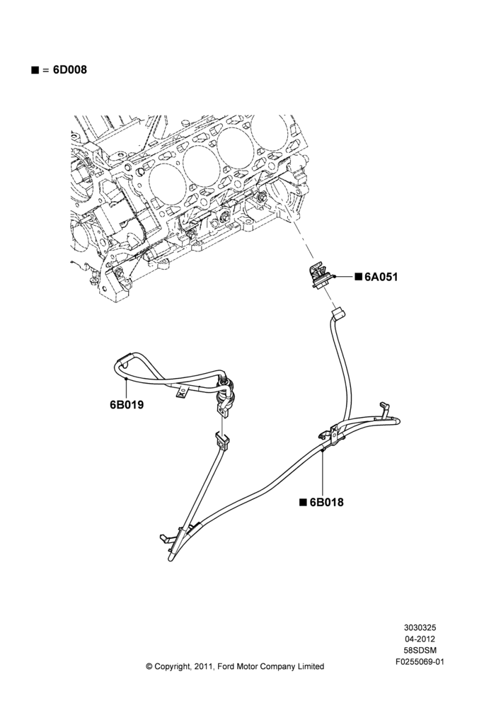 25A - Engine Heater, 5.8L DOHC SC GAS; 30/APR/2012-27/JUN/2014
