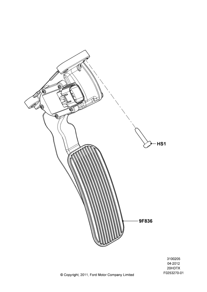 05B - Accelerator/Injection Pump Controls, 2.0L EcoBoost (240PS); 16/APR/2012-01/MAR/2019