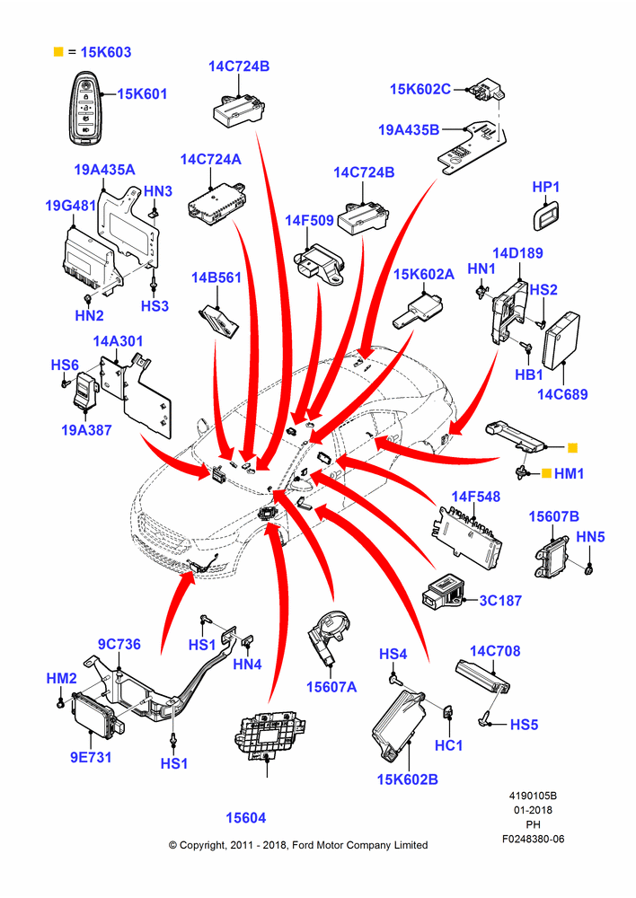 05B - Vehicle Modules and Sensors; 06/FEB/2012-01/MAR/2019