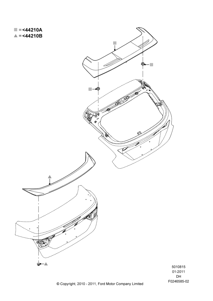 15XA - Spoiler and Related Parts, Accessory; 31/JAN/2011-08/DEC/2014