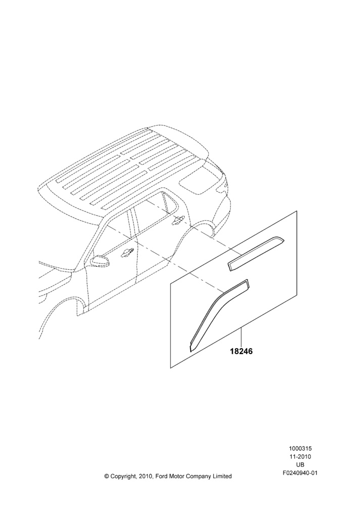 15XA - Body Dress Up Kits - Side, Accessory, Side Window Deflectors; 01/NOV/2010-06/JUN/2016