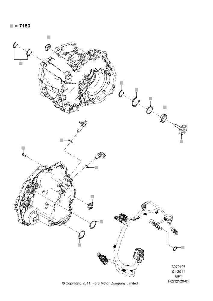 Automatic Transmission Gasket Kits, 6 Speed Auto Transmission DPS6