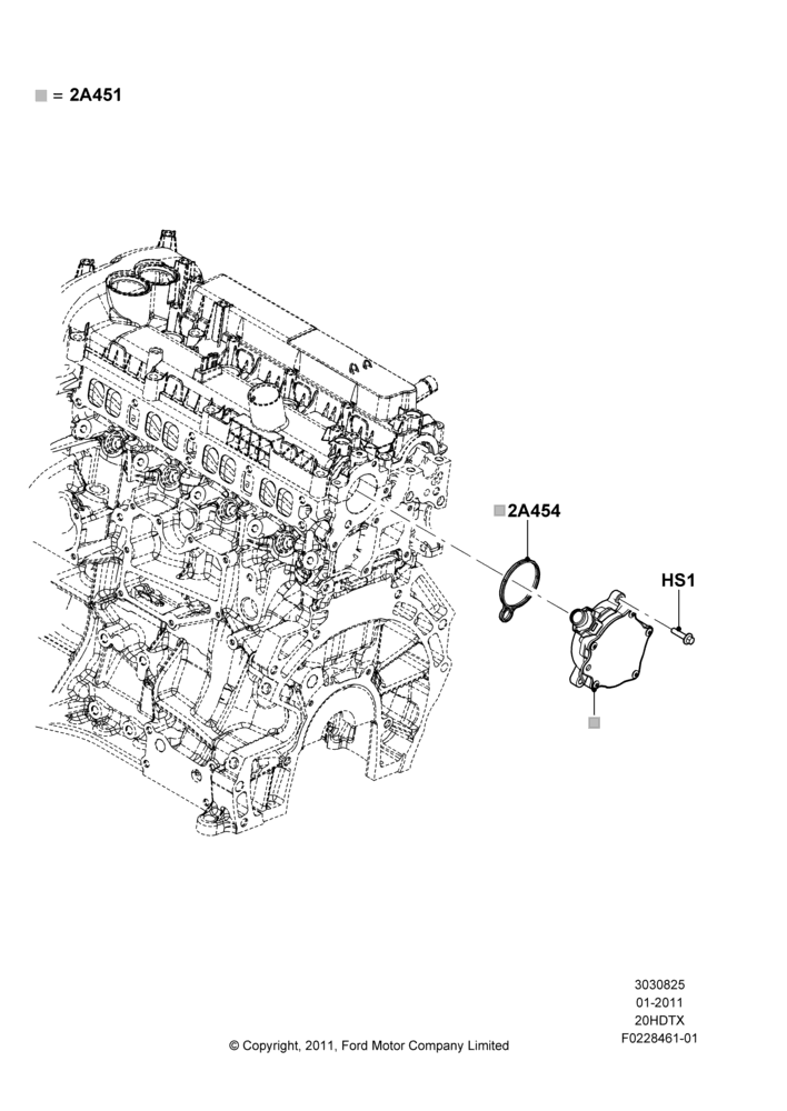 25B - Vacuum Control and Air Injection, 2.0L EcoBoost (240PS); 18/JUL/2011-04/MAY/2015