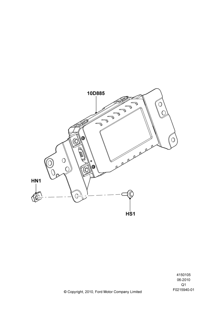 05J - Audio Equipment - Original Fit, Less Sync, Module - Front Display Interface (FDIM); 12/JUL/2010-24/DEC/2014