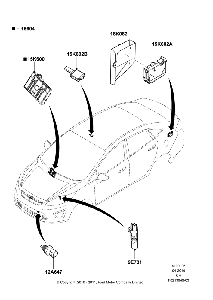 05 - Vehicle Modules and Sensors; 26/APR/2010-27/APR/2013