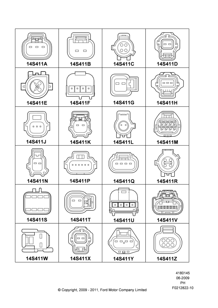 45CA - Pigtail Wiring Kits, Page A, Sensors; 15/JUN/2009-01/MAR/2019